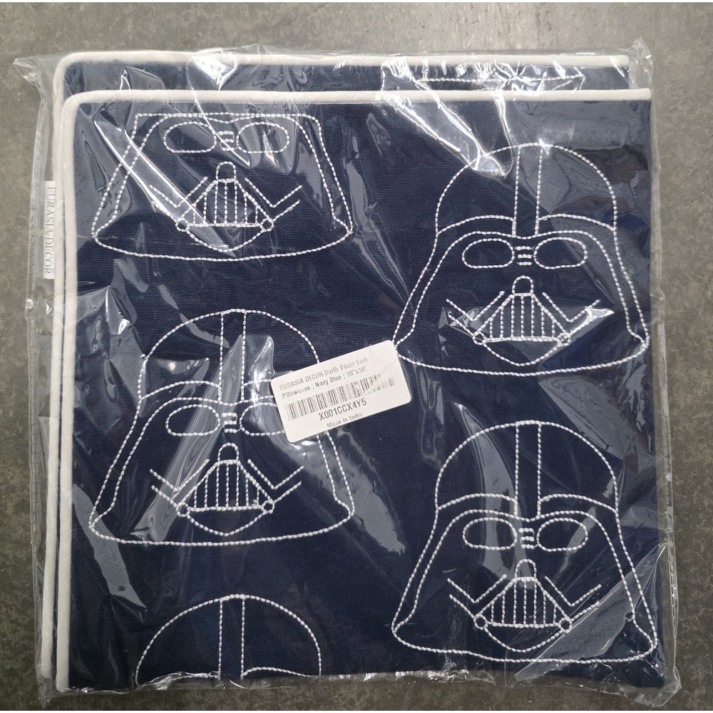 NEW Darth Vader Blue Pillowcase 18 x 18